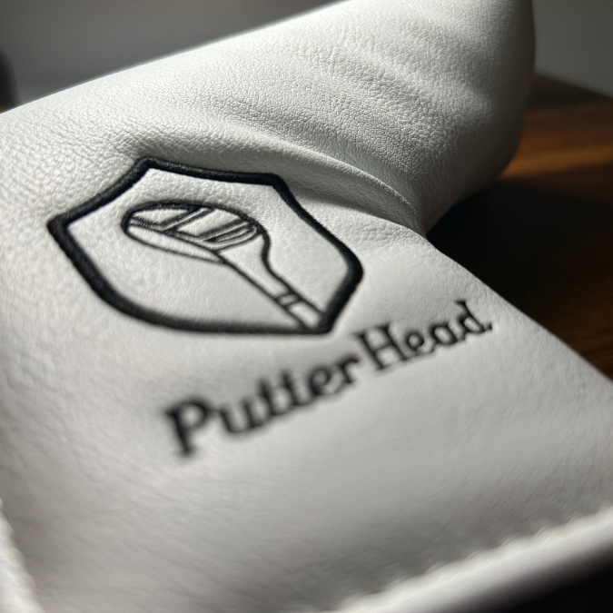 White Leather Blade Putter Cover - PutterHead