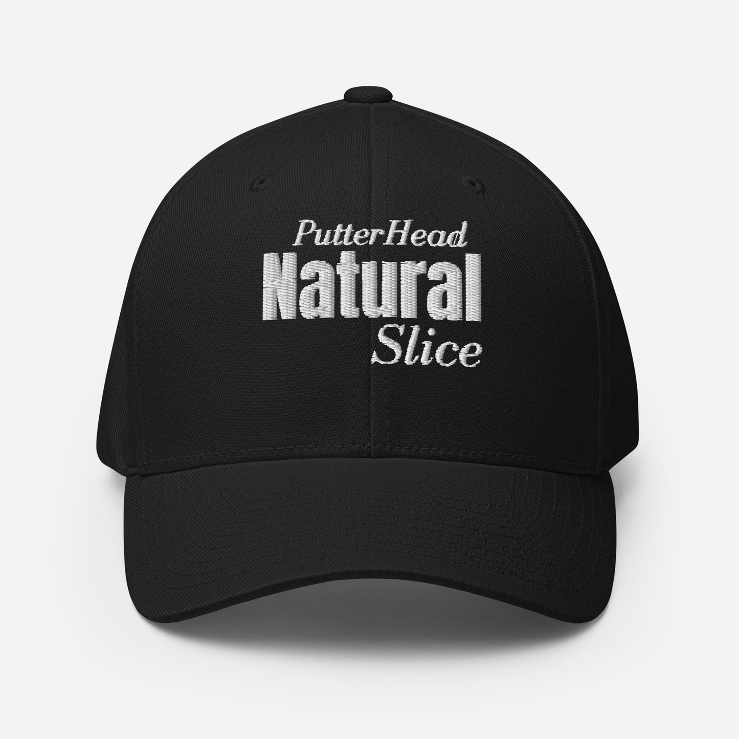 PutterHead Natural Slice FlexFit Fitted Hat - PutterHead