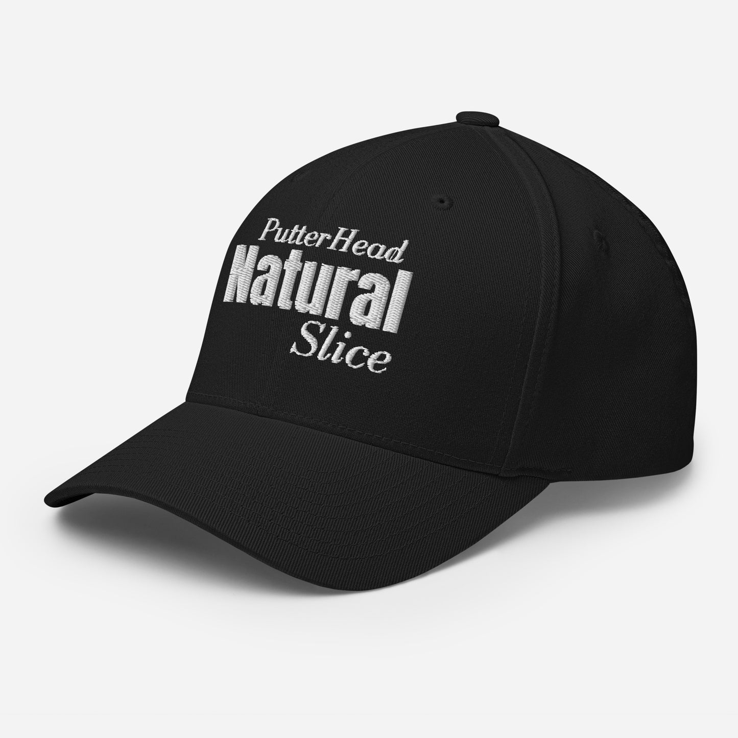 PutterHead Natural Slice FlexFit Fitted Hat - PutterHead