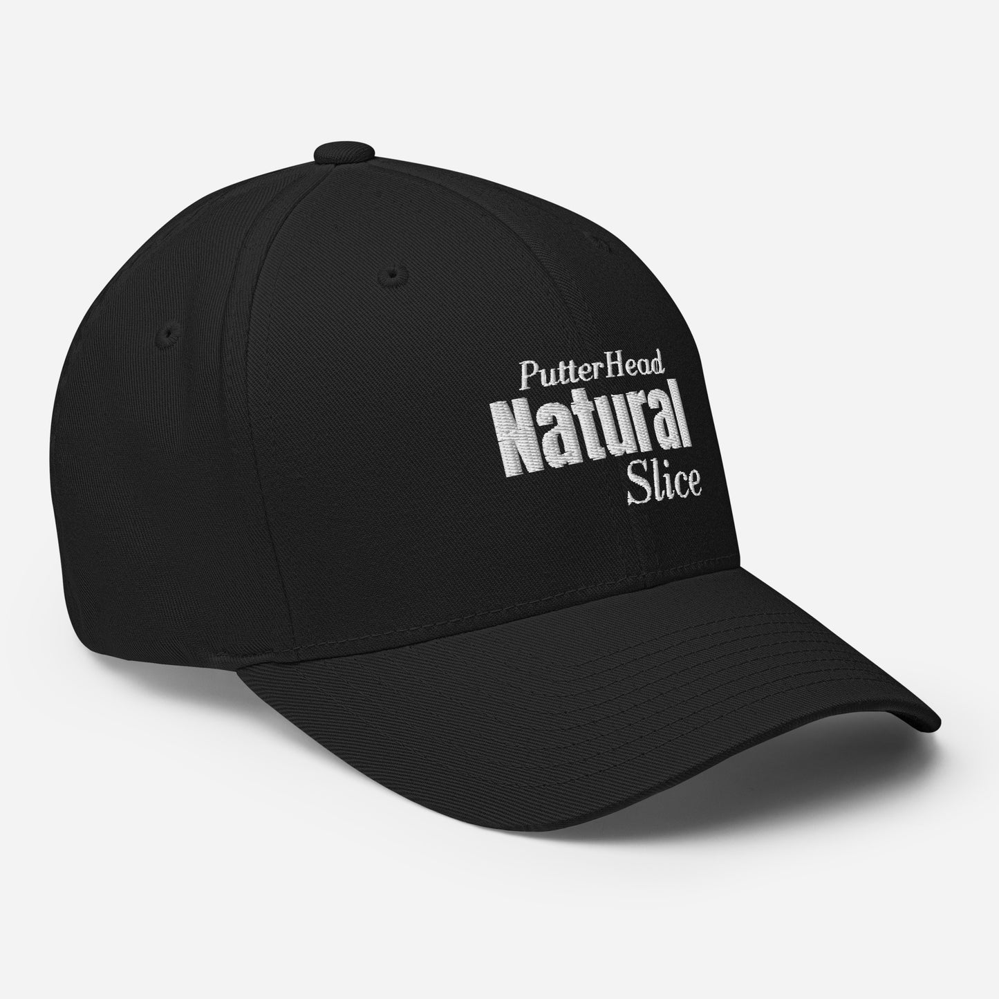 PutterHead Natural Slice FlexFit Fitted Hat - PutterHead