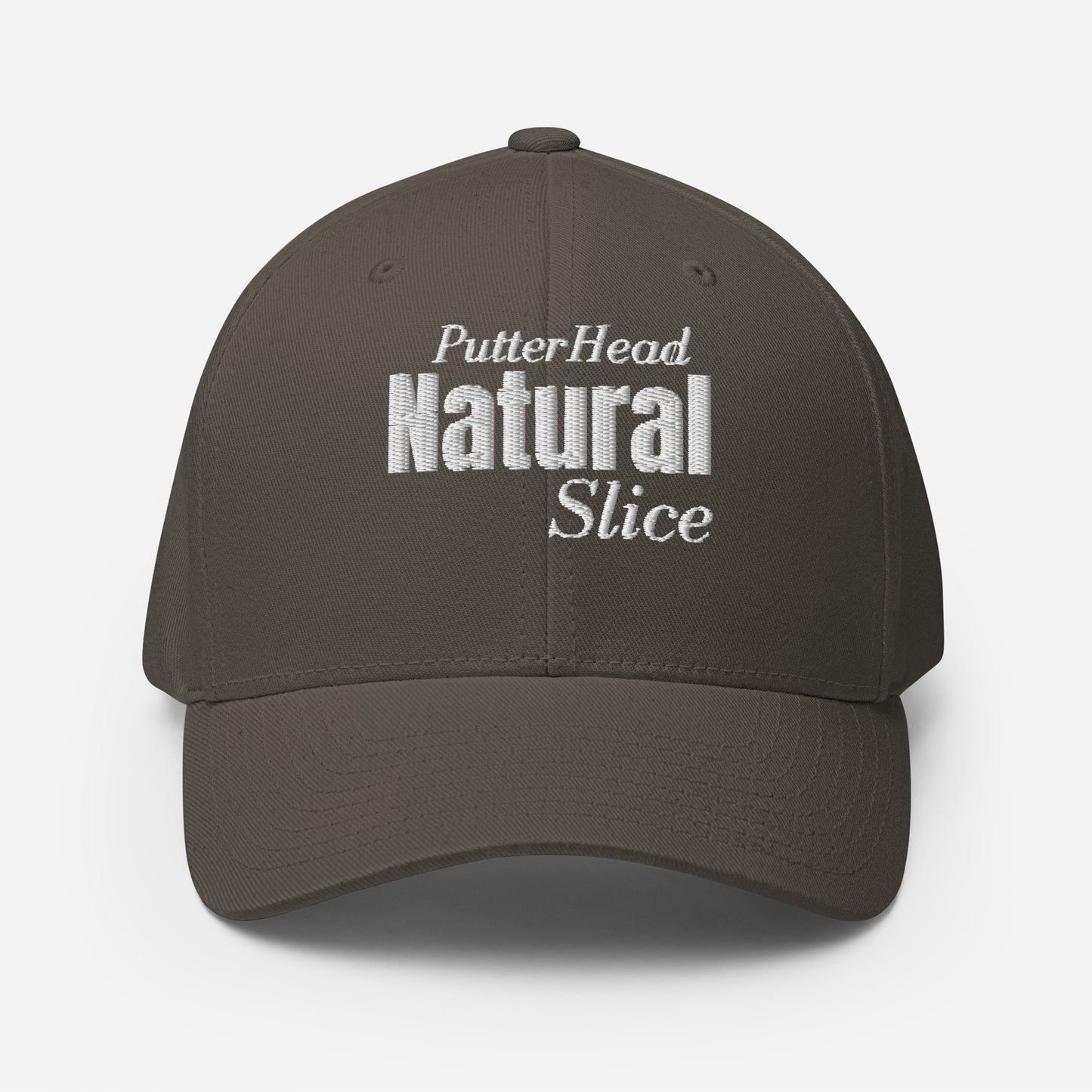 PutterHead Natural Slice FlexFit Fitted Hat - PutterHead