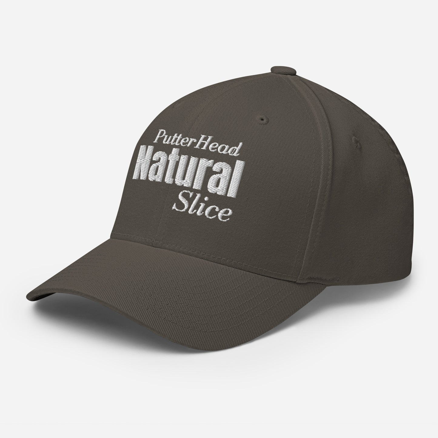 PutterHead Natural Slice FlexFit Fitted Hat - PutterHead