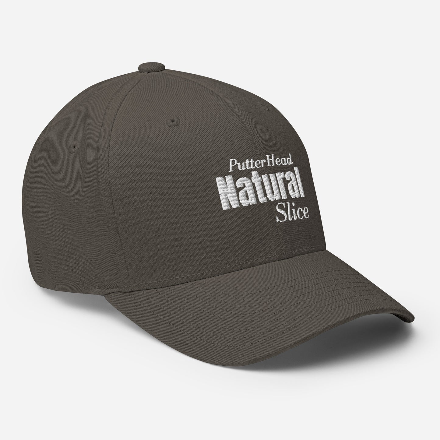 PutterHead Natural Slice FlexFit Fitted Hat - PutterHead