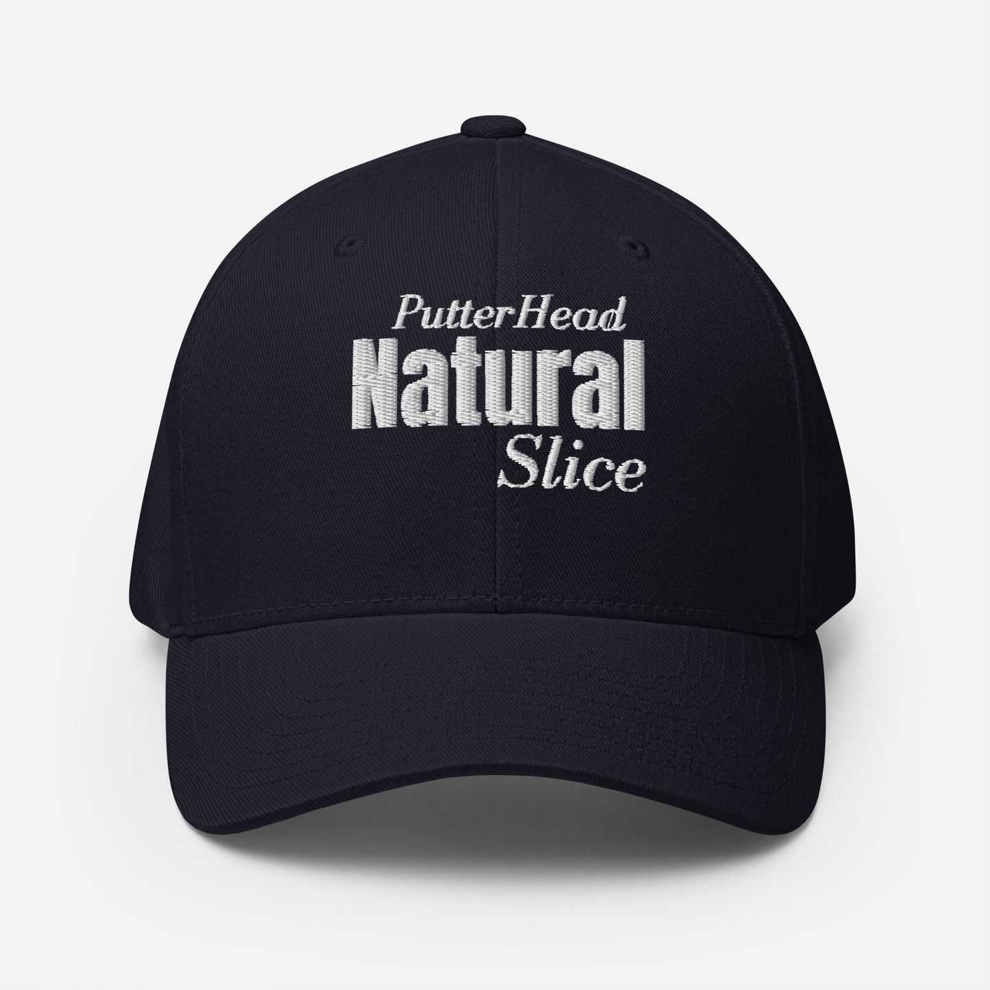 PutterHead Natural Slice FlexFit Fitted Hat - PutterHead