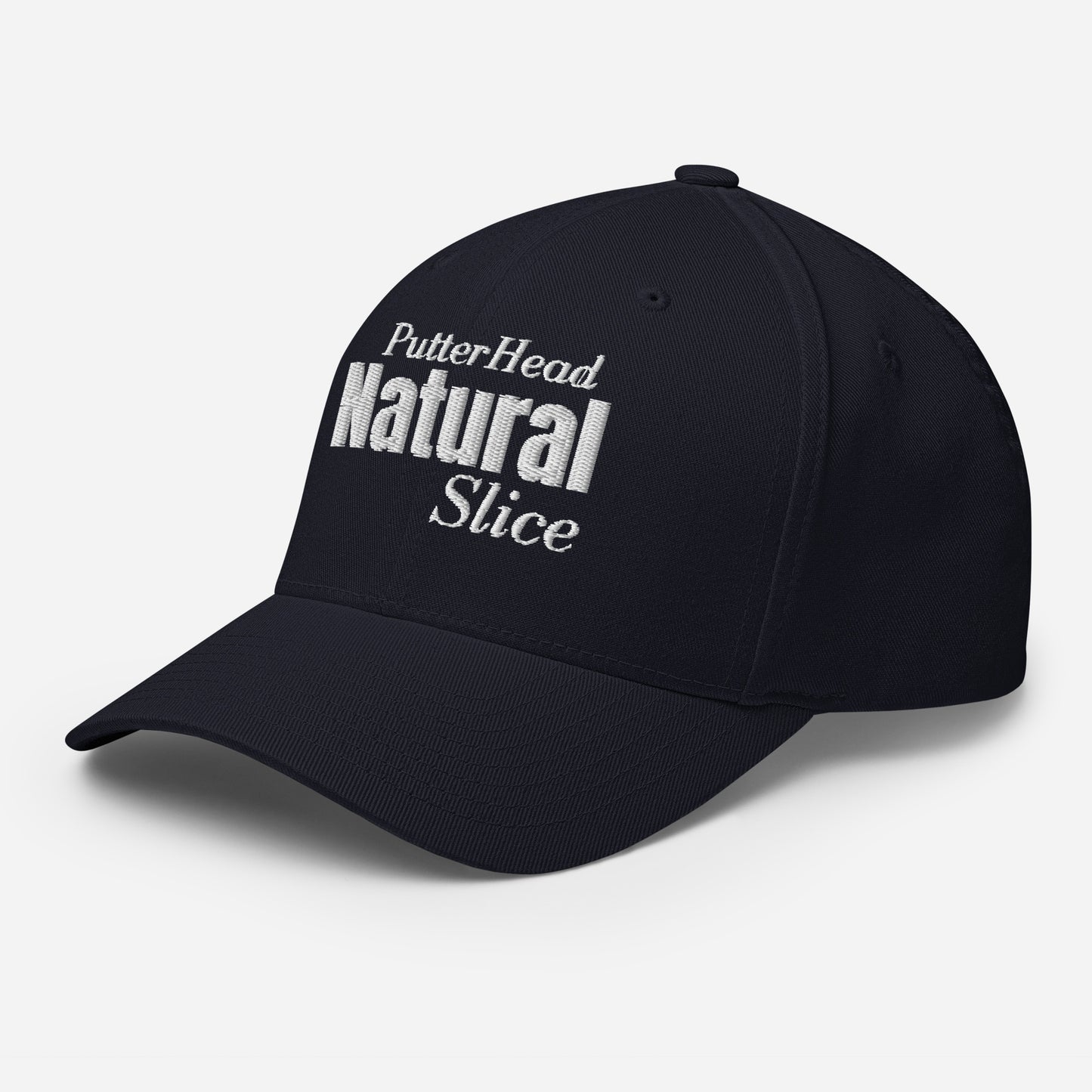 PutterHead Natural Slice FlexFit Fitted Hat - PutterHead