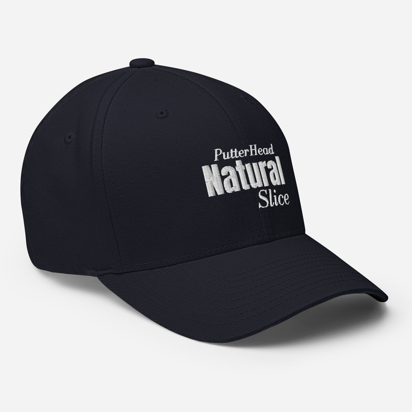 PutterHead Natural Slice FlexFit Fitted Hat - PutterHead