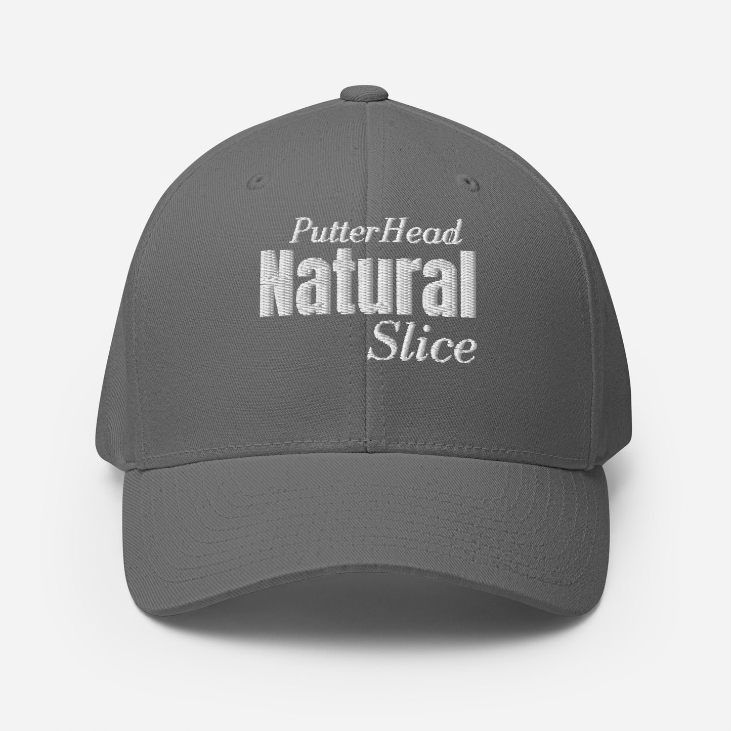 PutterHead Natural Slice FlexFit Fitted Hat - PutterHead