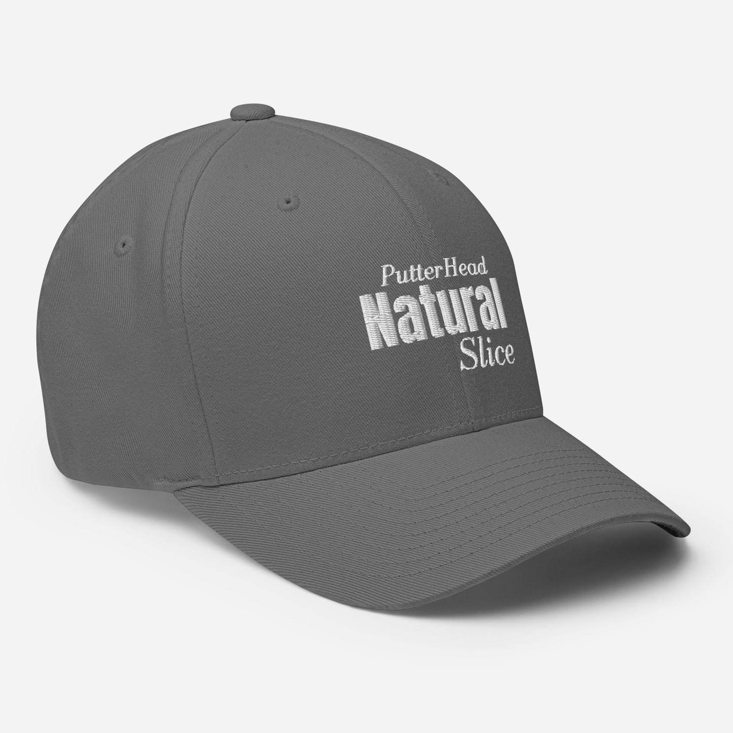 PutterHead Natural Slice FlexFit Fitted Hat - PutterHead