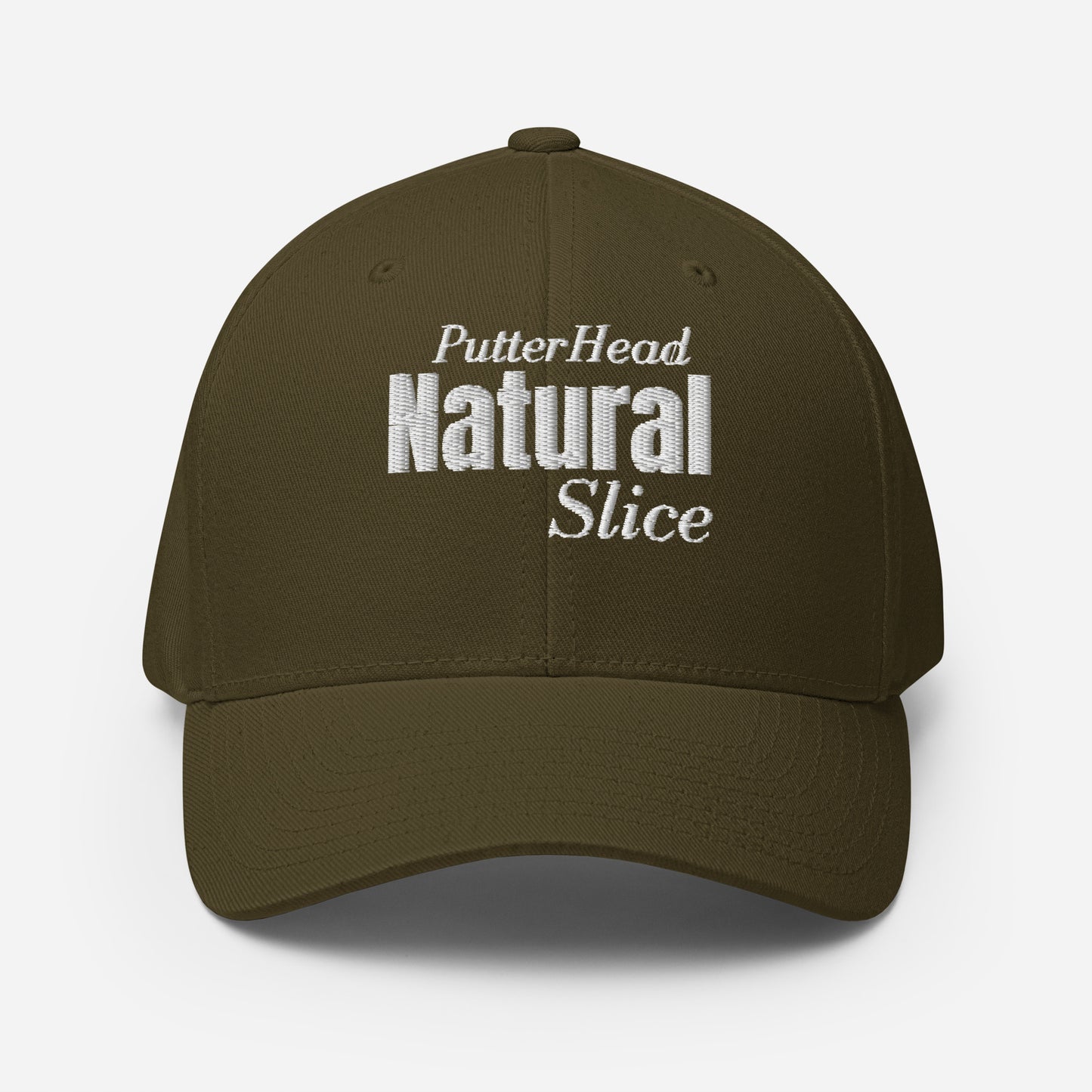 PutterHead Natural Slice FlexFit Fitted Hat - PutterHead