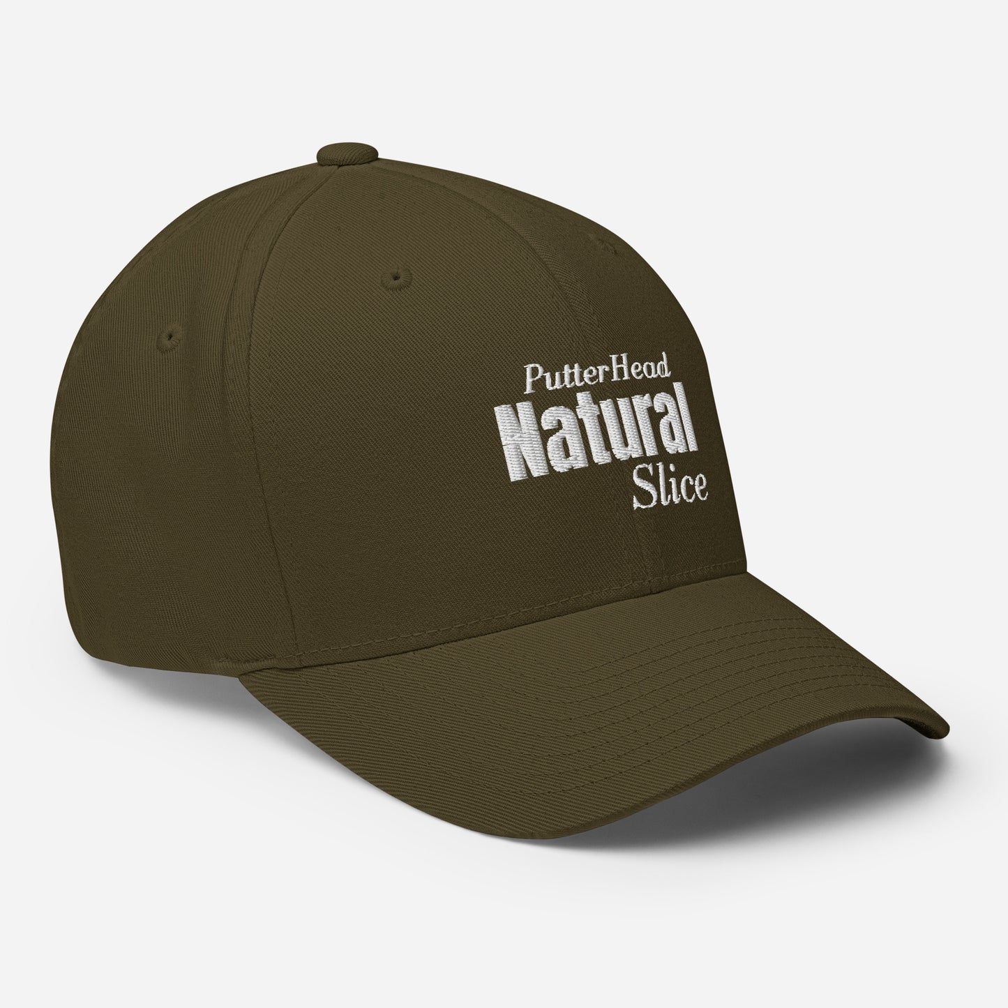 PutterHead Natural Slice FlexFit Fitted Hat - PutterHead