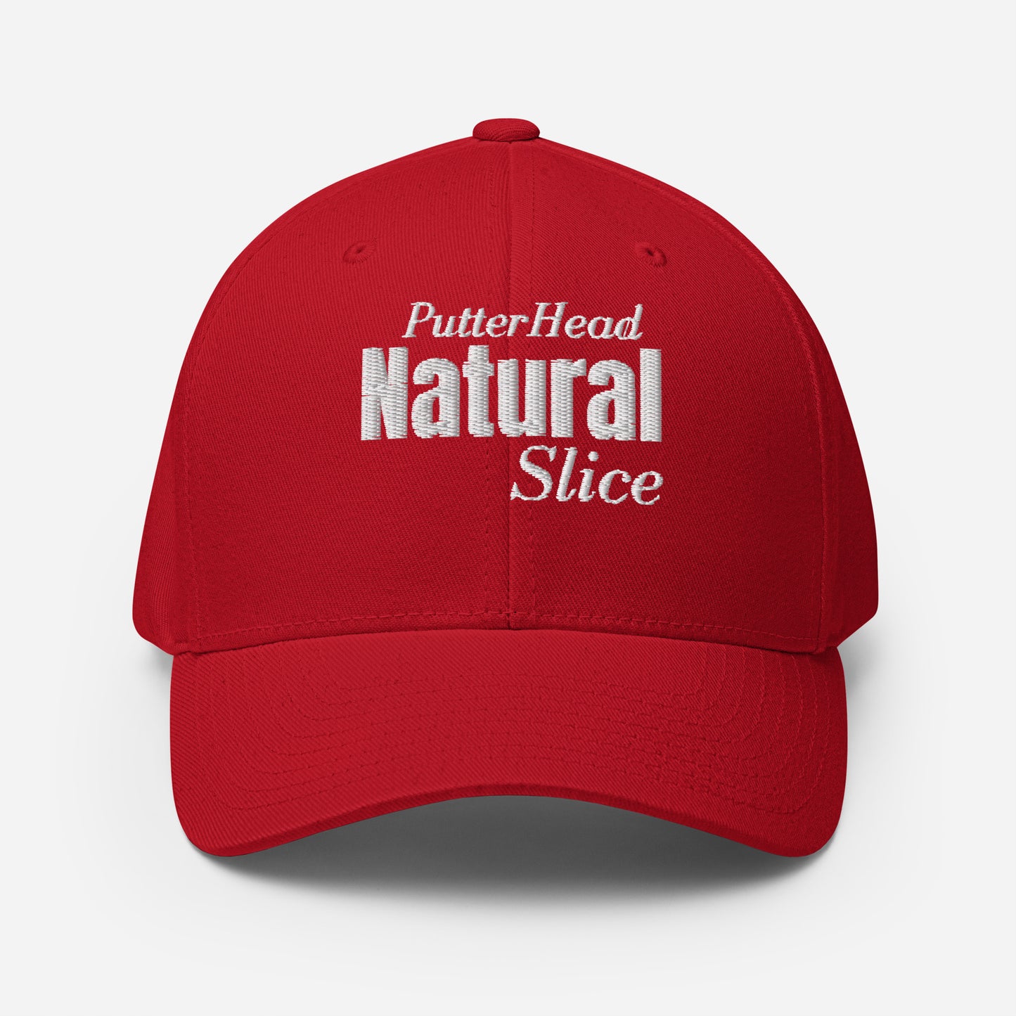 PutterHead Natural Slice FlexFit Fitted Hat - PutterHead