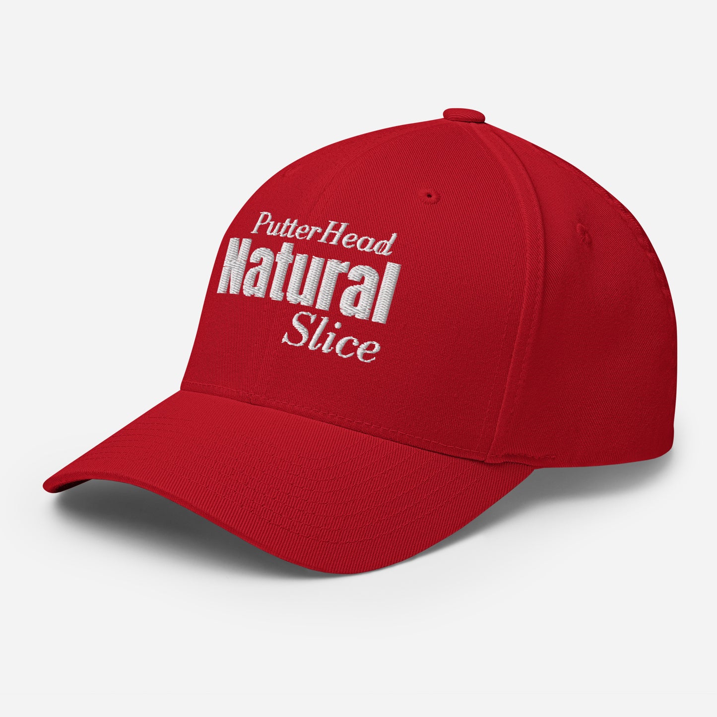PutterHead Natural Slice FlexFit Fitted Hat - PutterHead