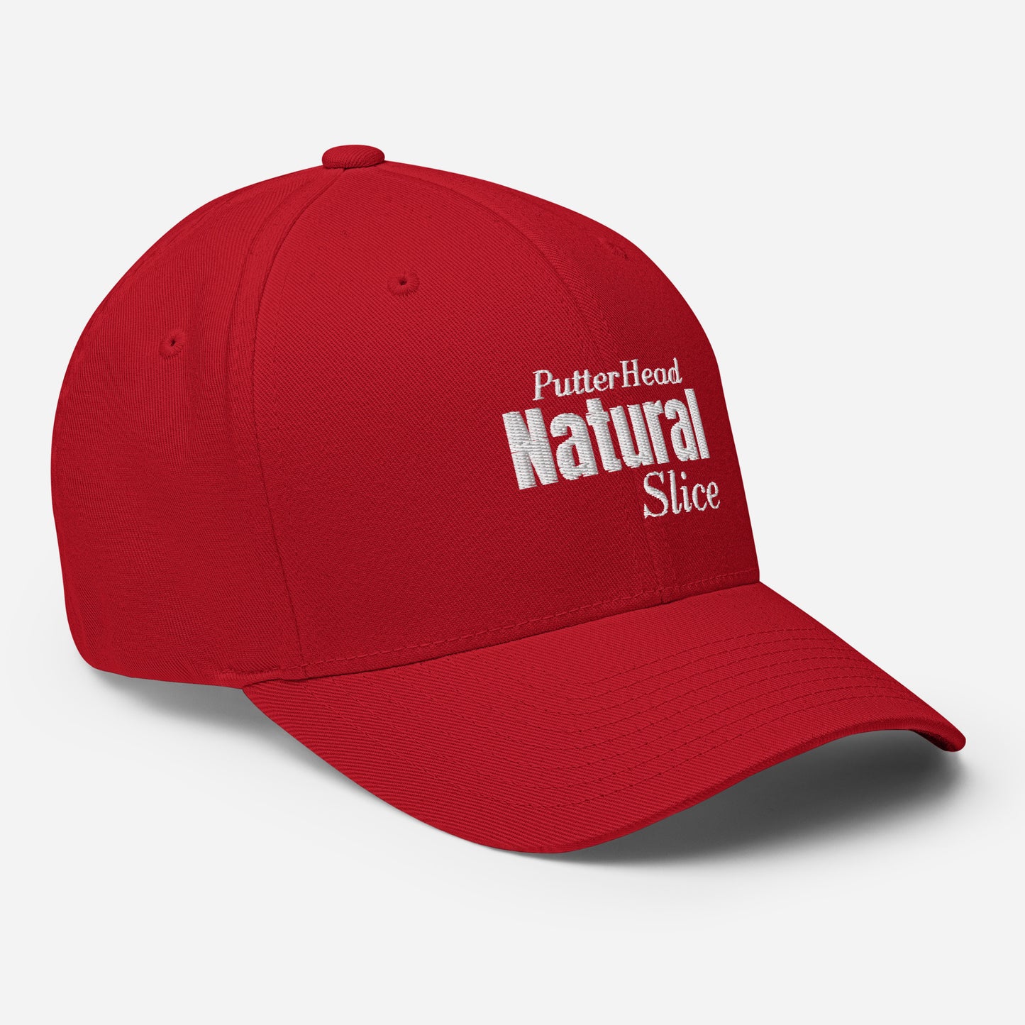 PutterHead Natural Slice FlexFit Fitted Hat - PutterHead