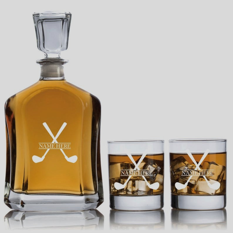 Personalized Barware Golf Set - PutterHead