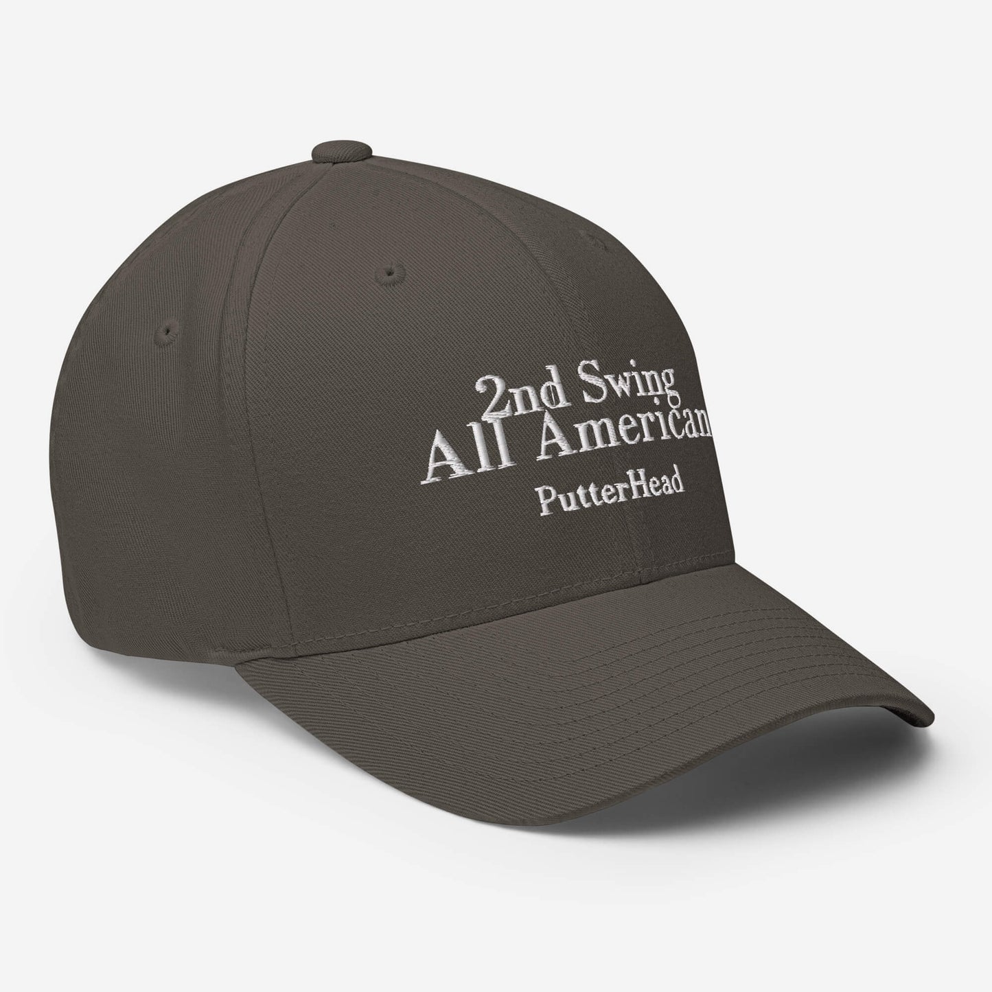 2nd Swing All American Flex Fit Hat White Text