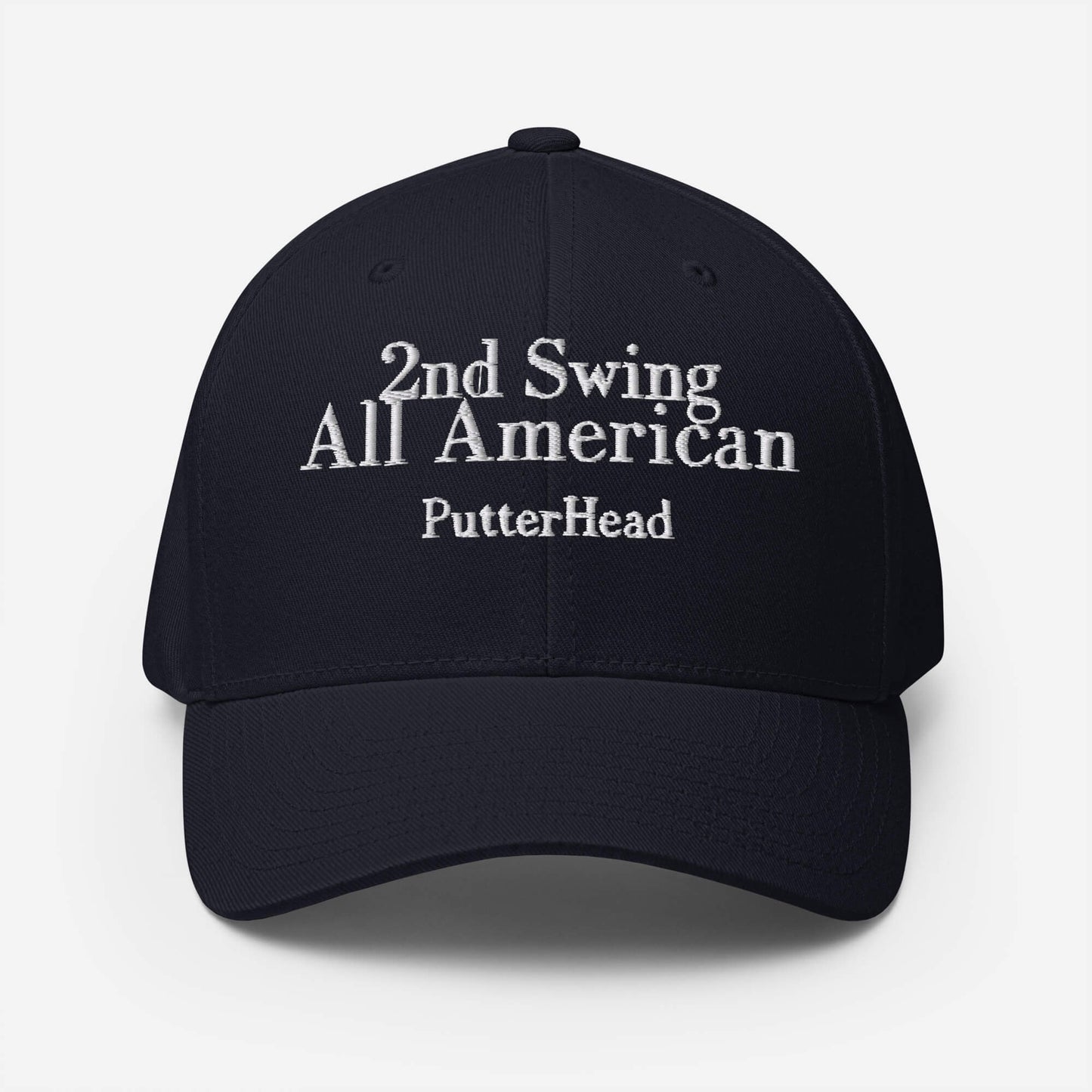 2nd Swing All American Flex Fit Hat White Text