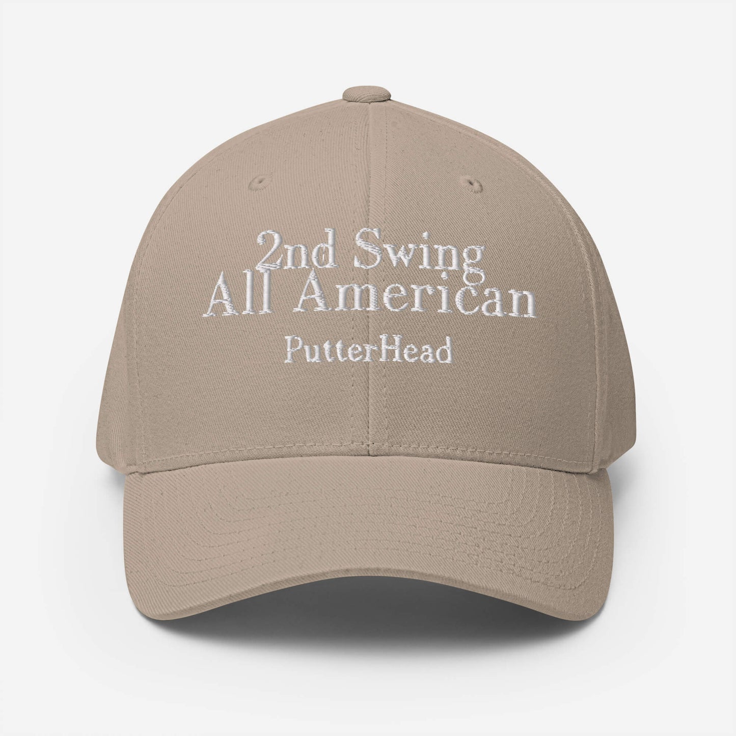 2nd Swing All American Flex Fit Hat White Text