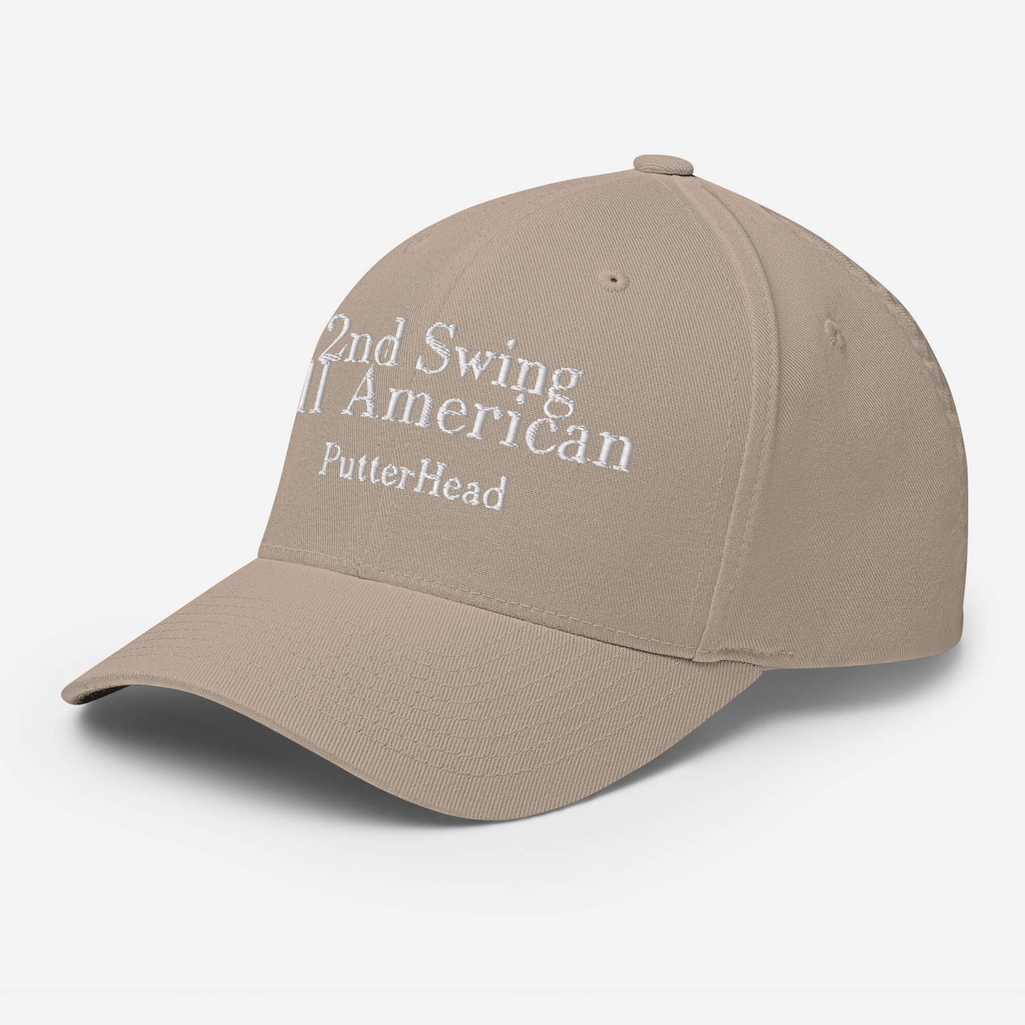 2nd Swing All American Flex Fit Hat White Text