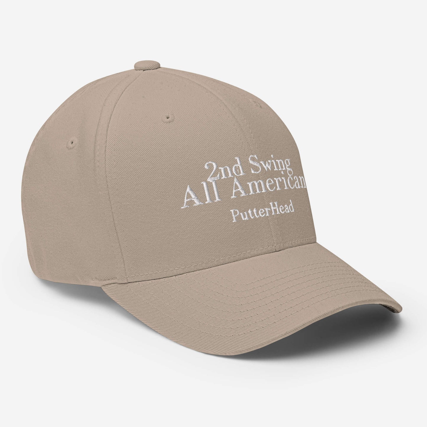 2nd Swing All American Flex Fit Hat White Text