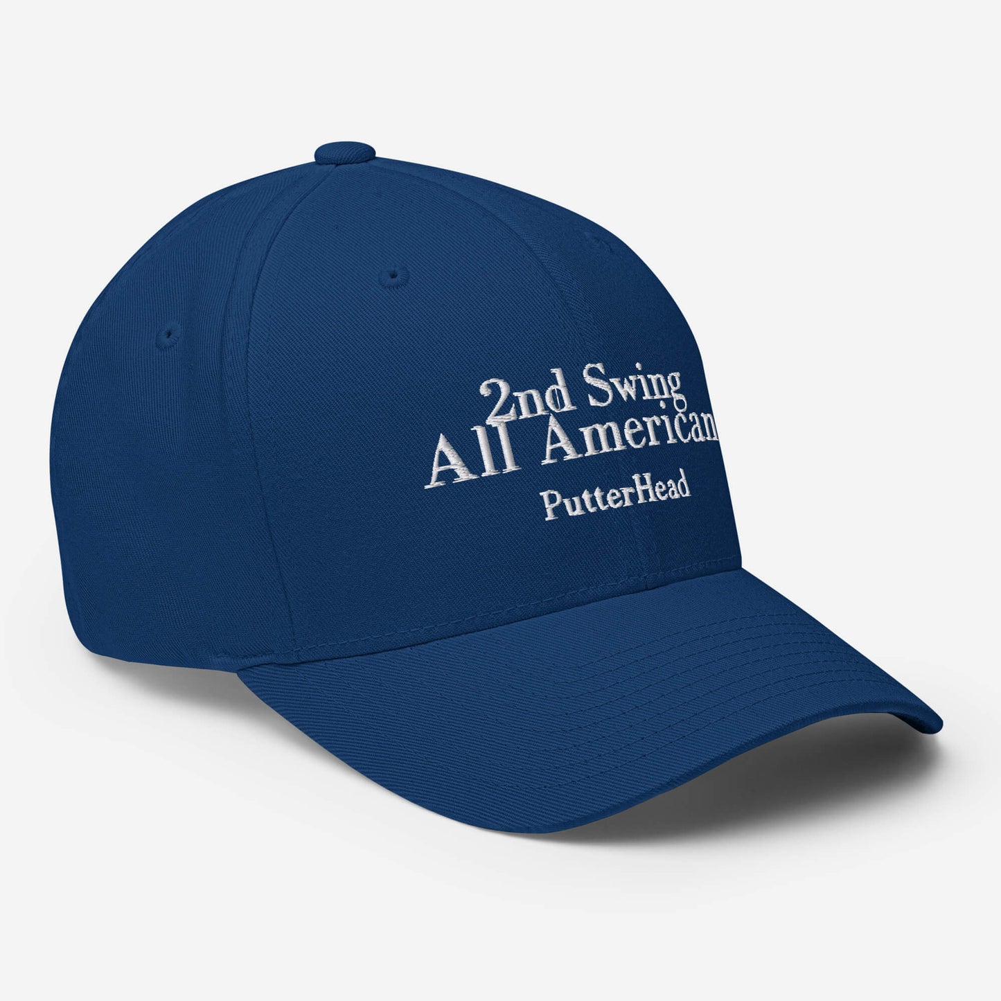 2nd Swing All American Flex Fit Hat White Text