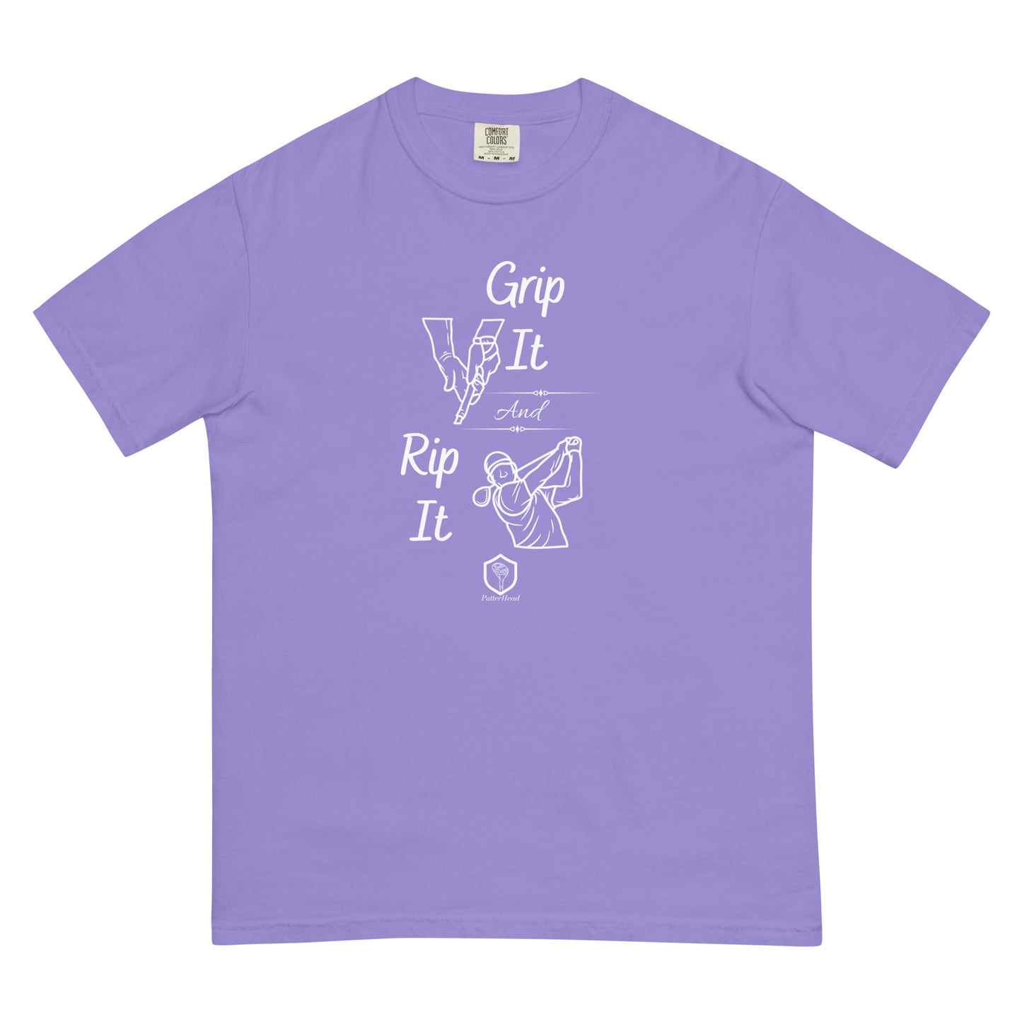 PutterHead Grip It and Rip It Men’s garment-dyed heavyweight t-shirt - PutterHead