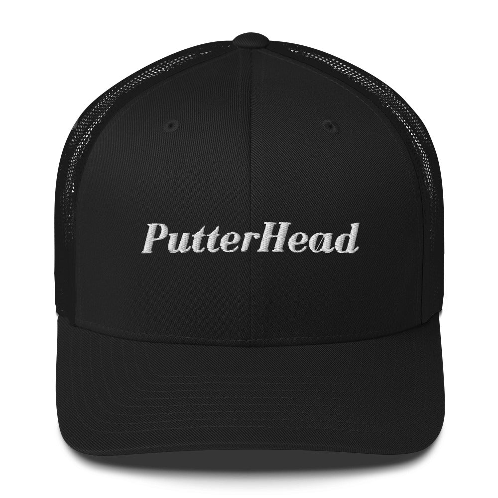 PutterHead mesh snapback White Text - PutterHead