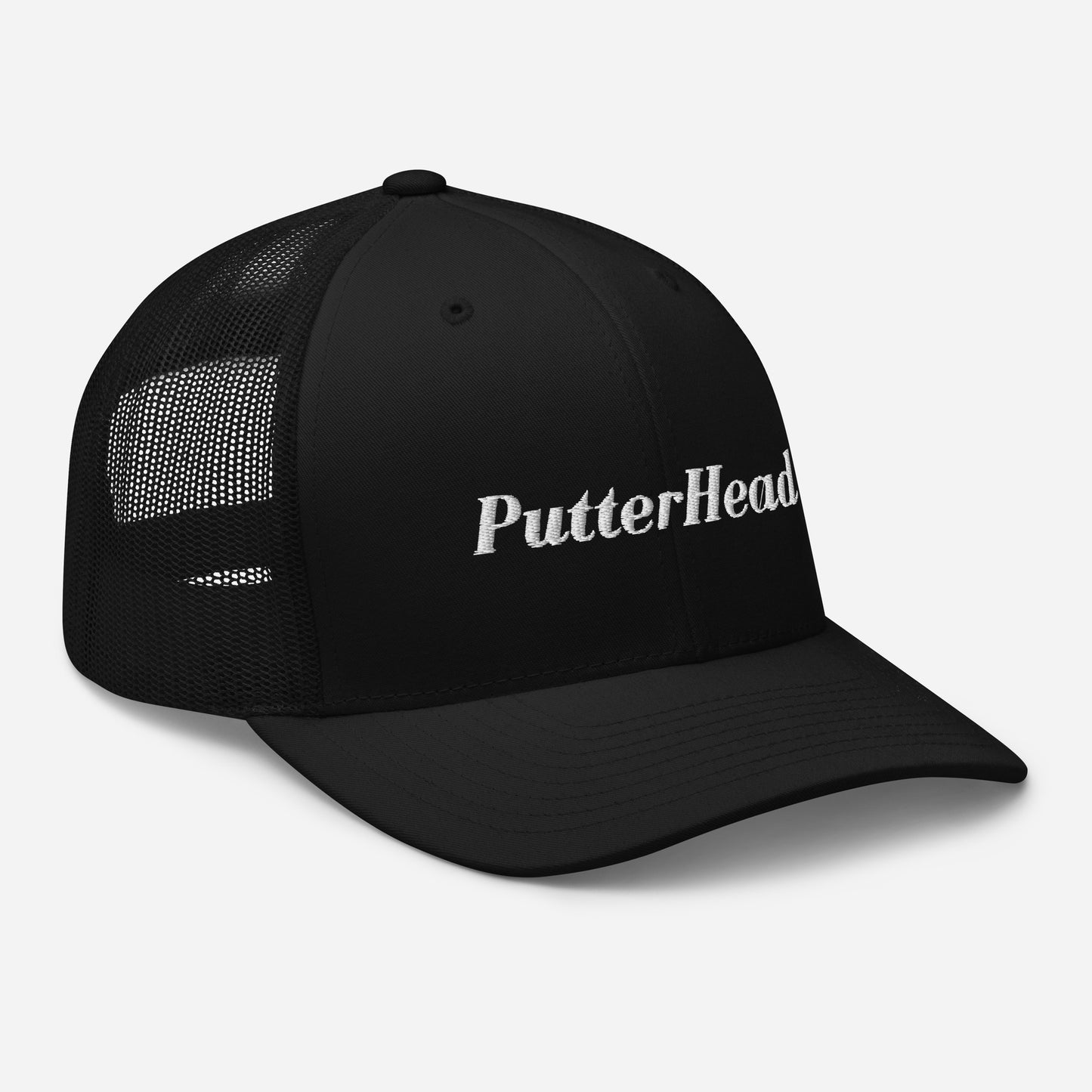 PutterHead mesh snapback White Text - PutterHead