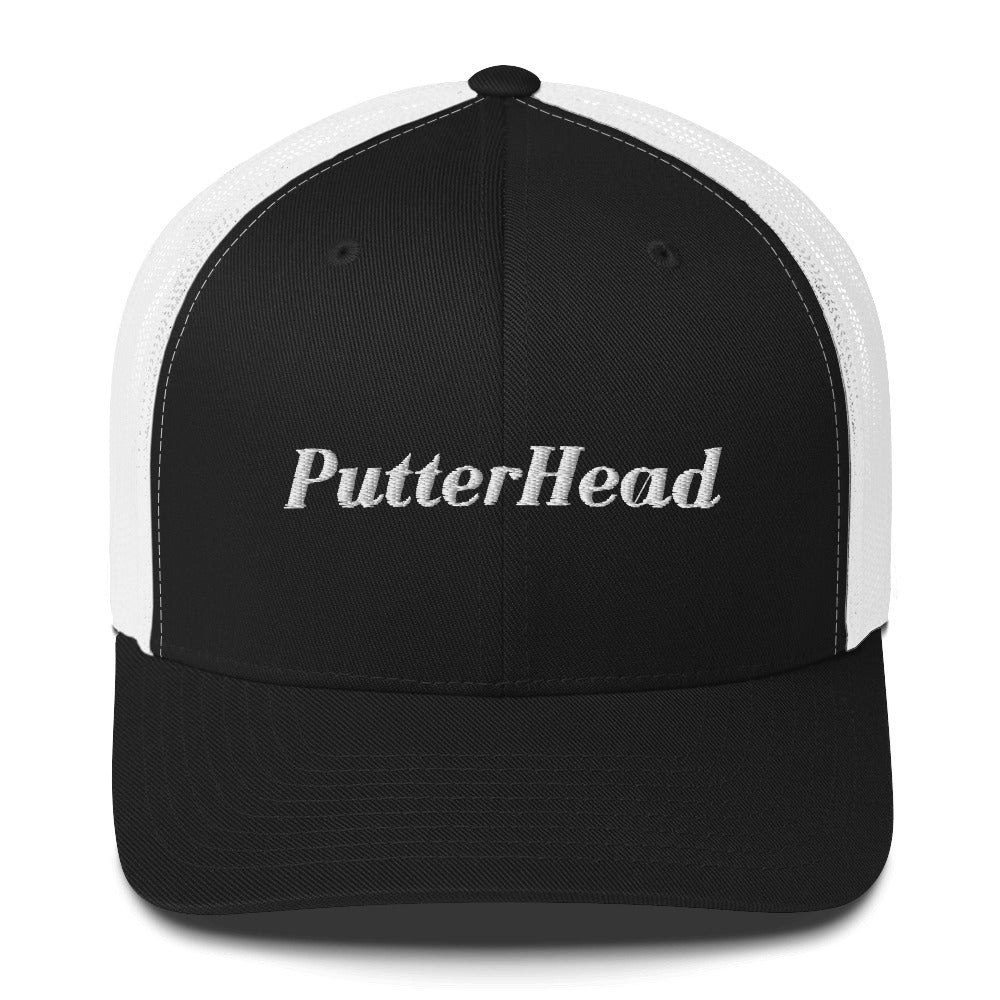 PutterHead mesh snapback White Text - PutterHead