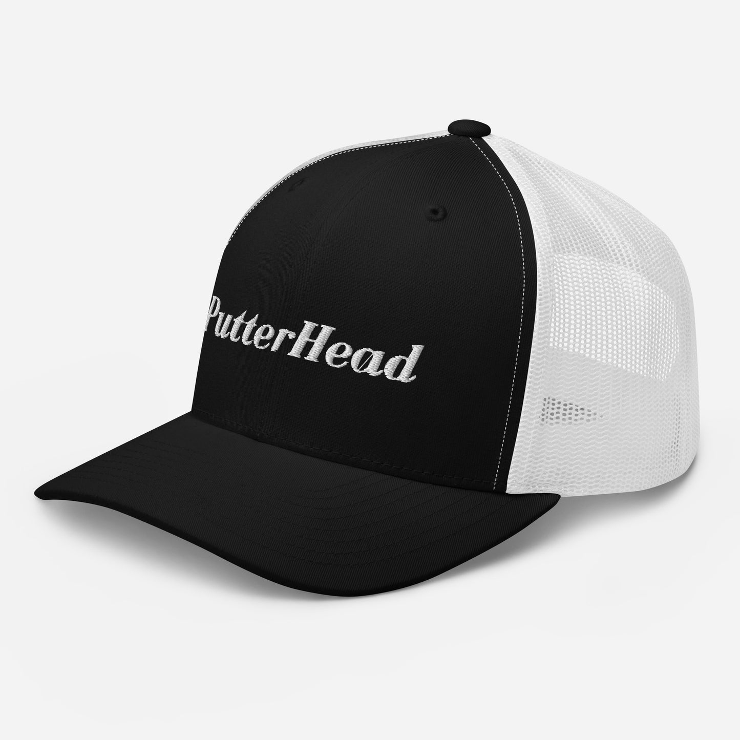 PutterHead mesh snapback White Text - PutterHead