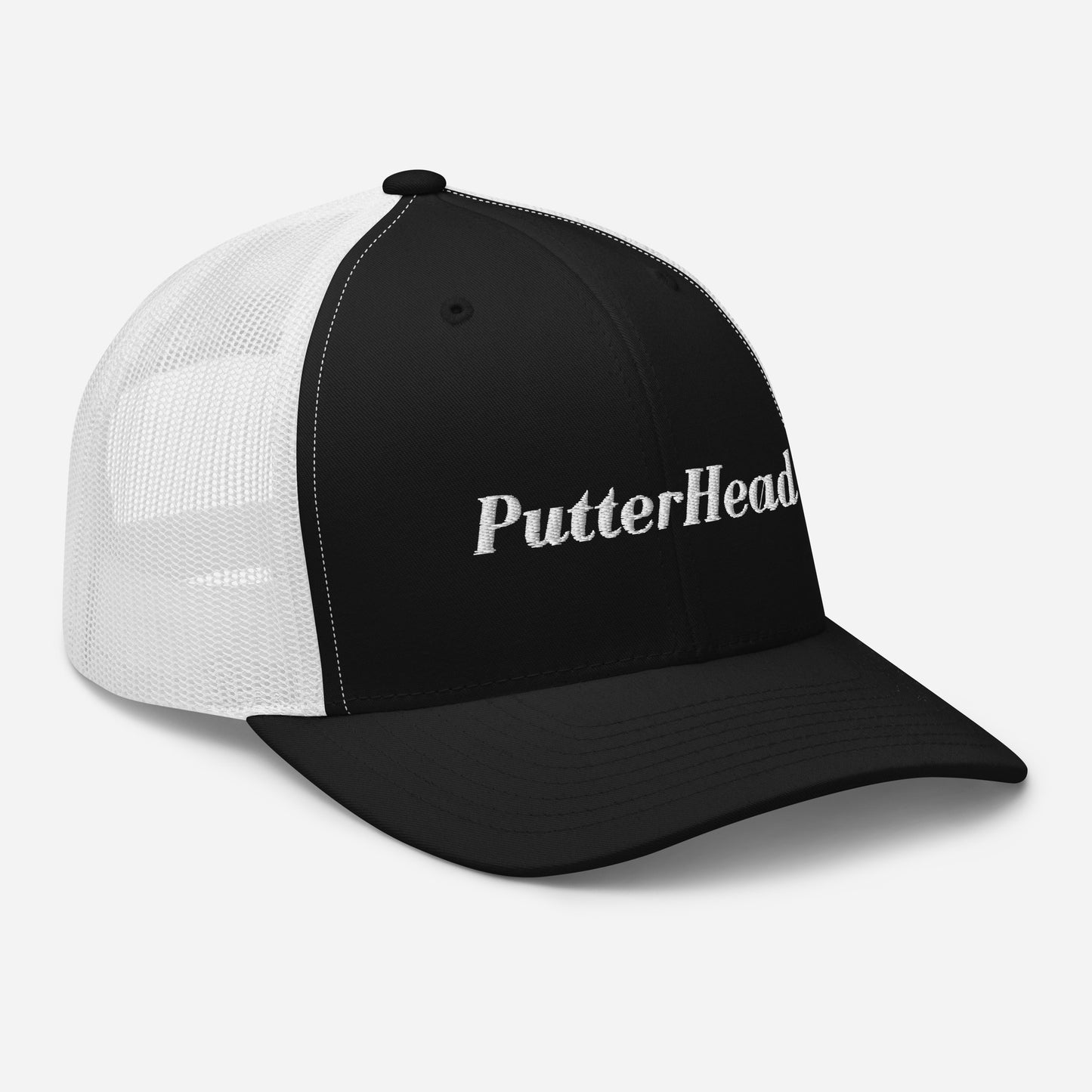 PutterHead mesh snapback White Text - PutterHead