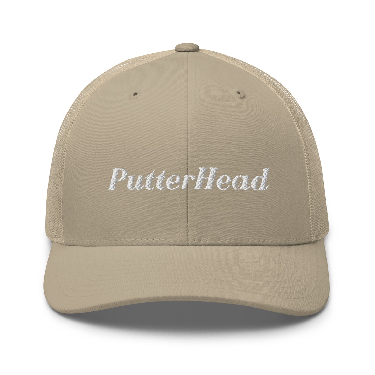 PutterHead mesh snapback White Text - PutterHead