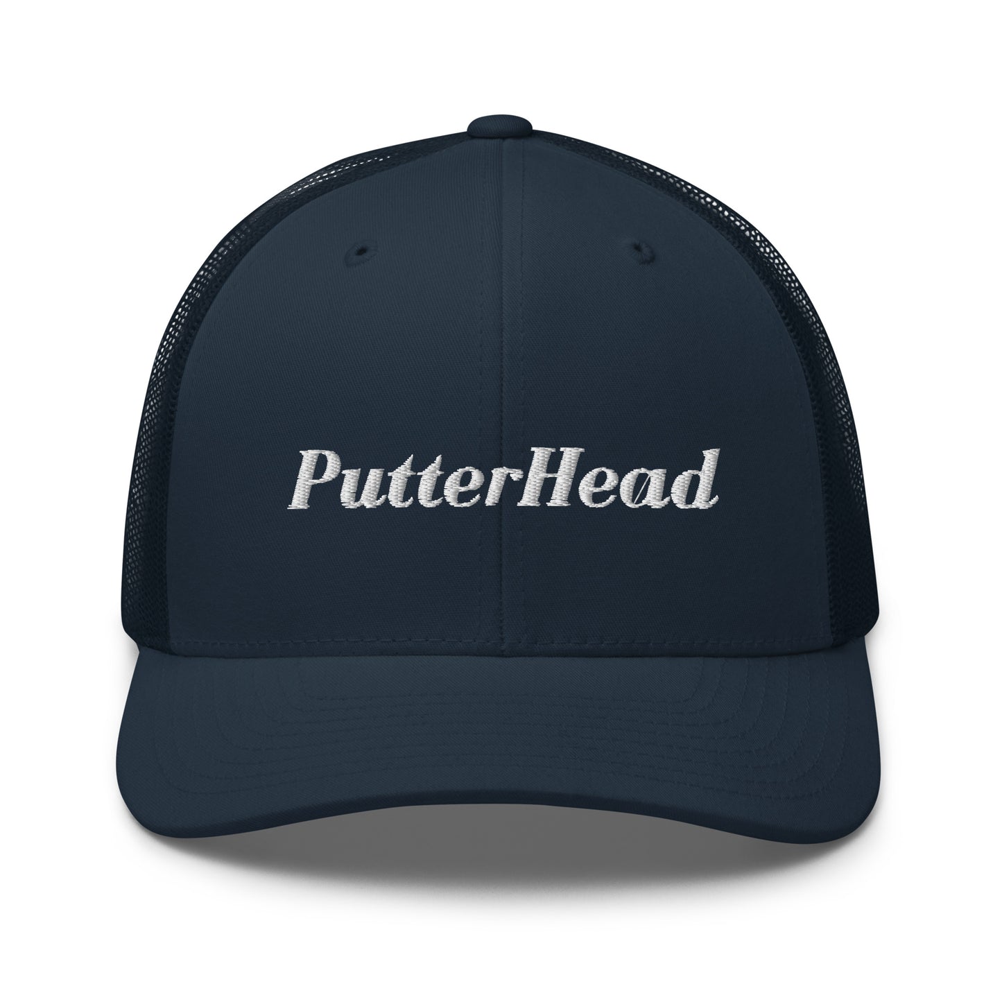 PutterHead mesh snapback White Text - PutterHead