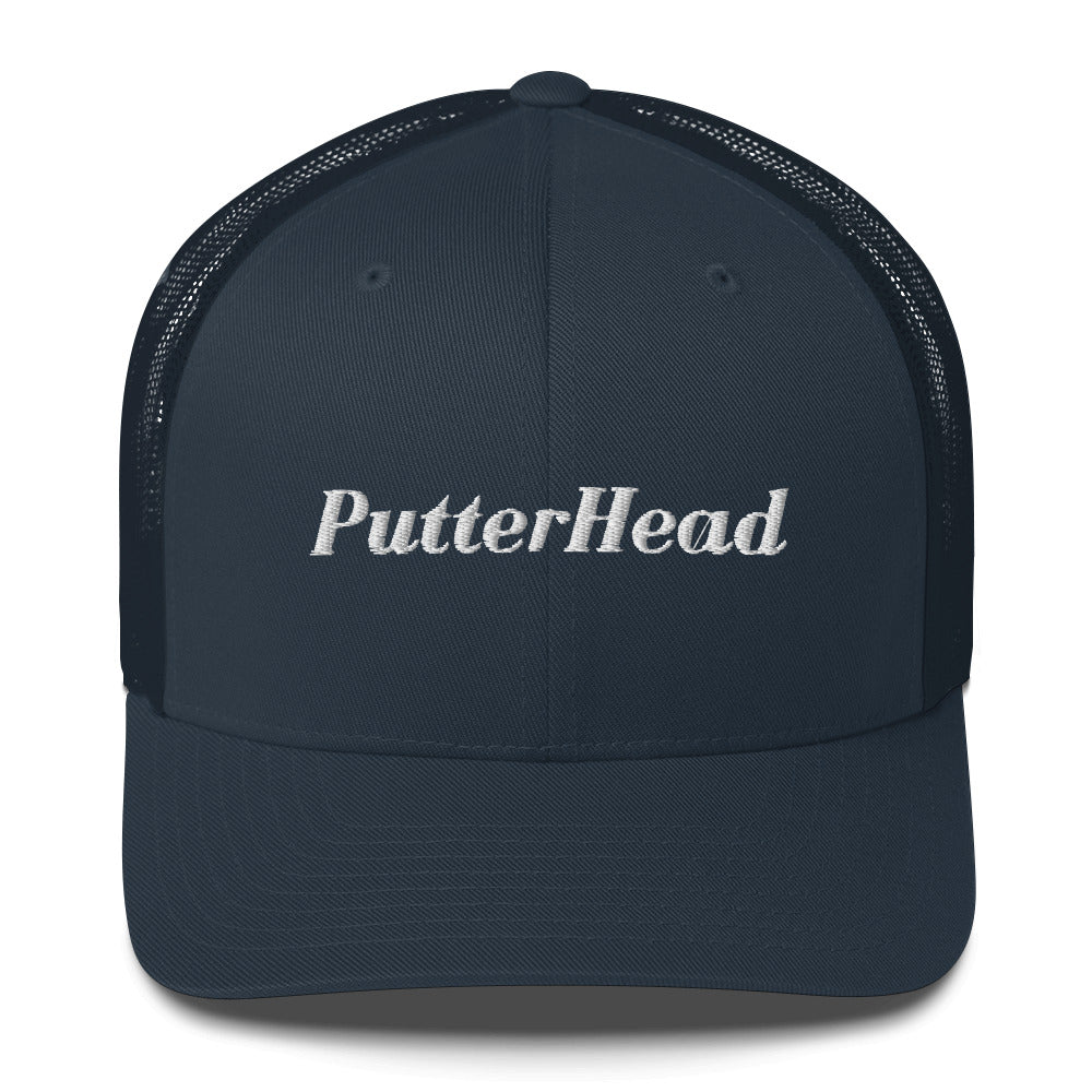 PutterHead mesh snapback White Text - PutterHead