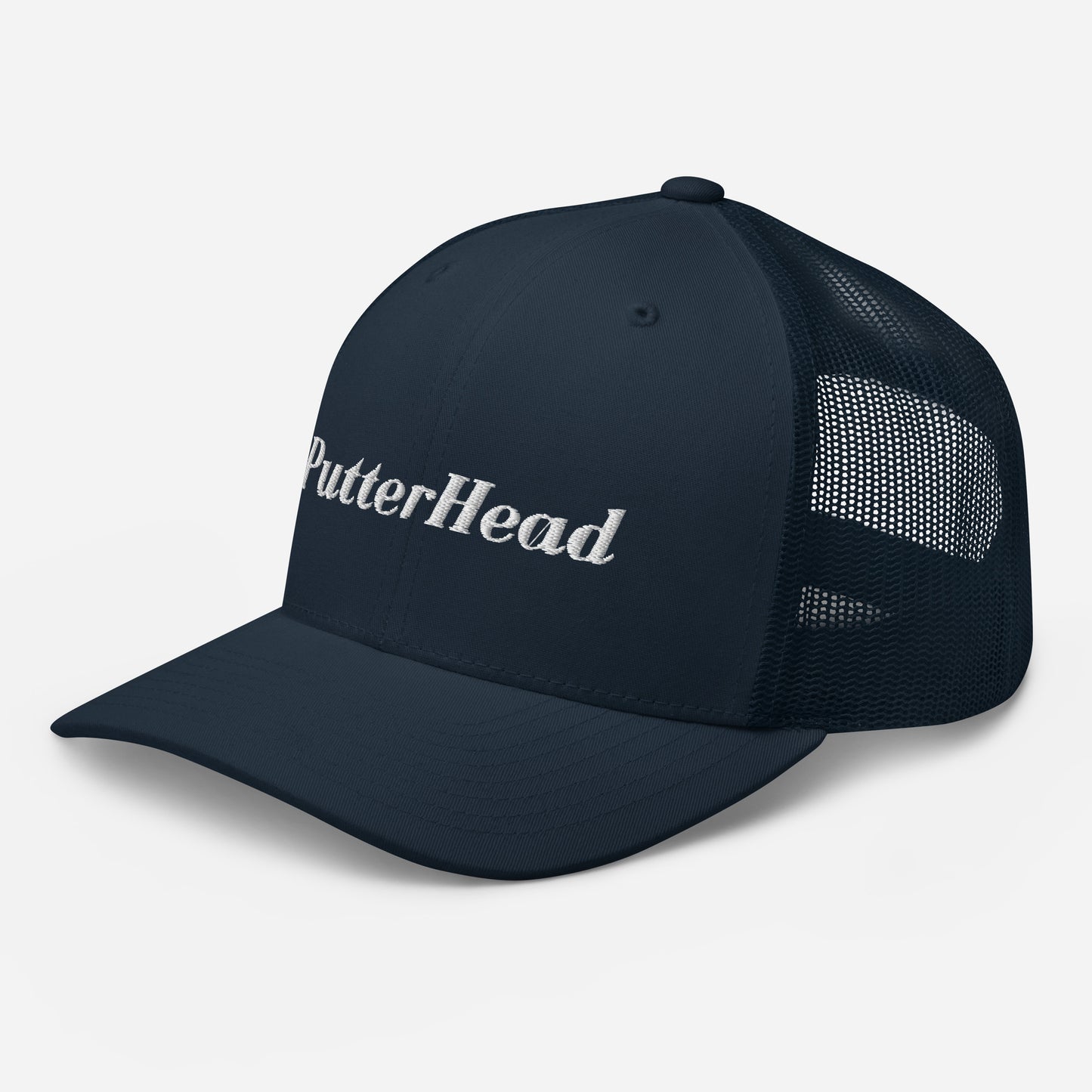 PutterHead mesh snapback White Text - PutterHead