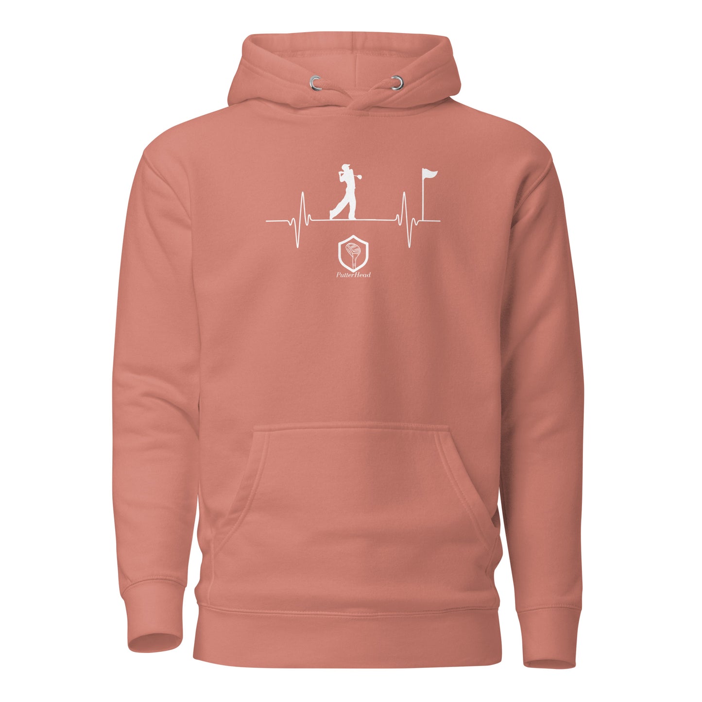 Golfers Heartbeat Unisex Hoodie - PutterHead