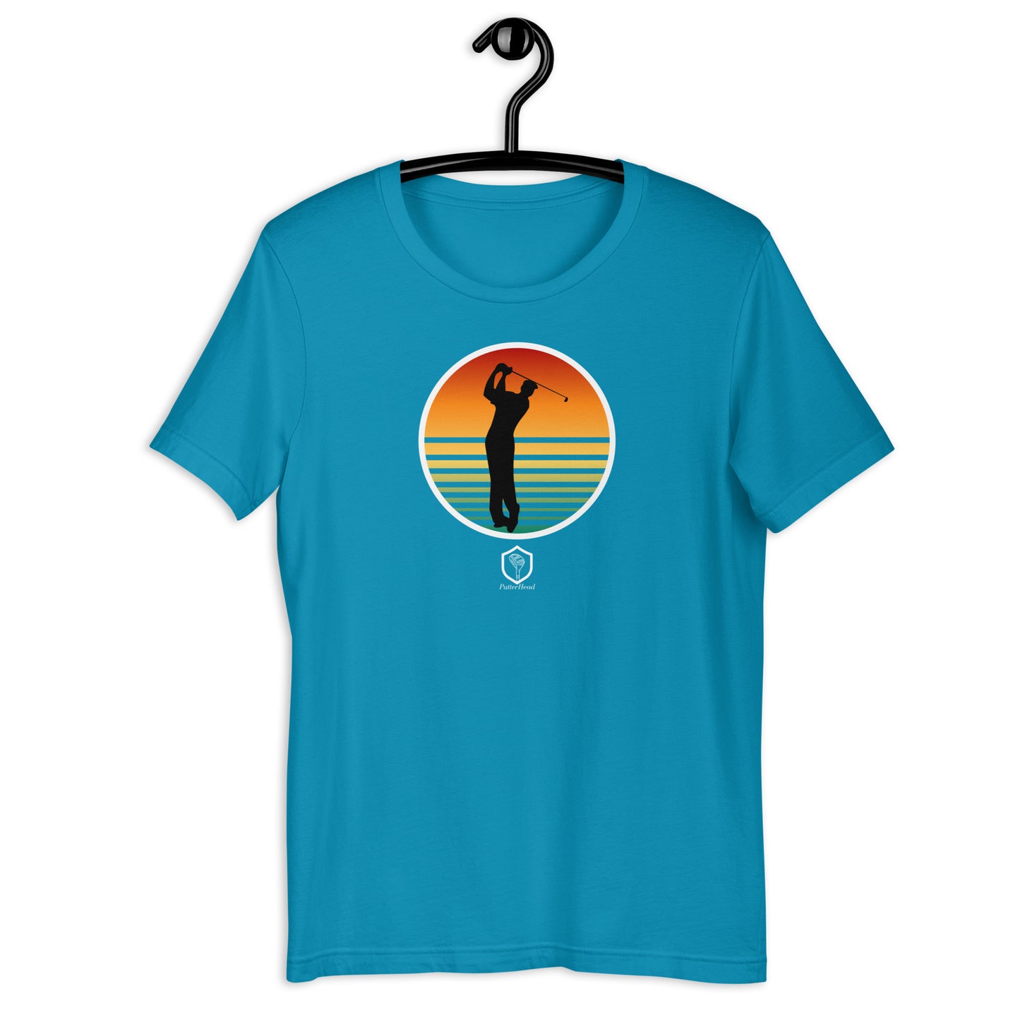 Sunset Golfer Unisex t-shirt - PutterHead