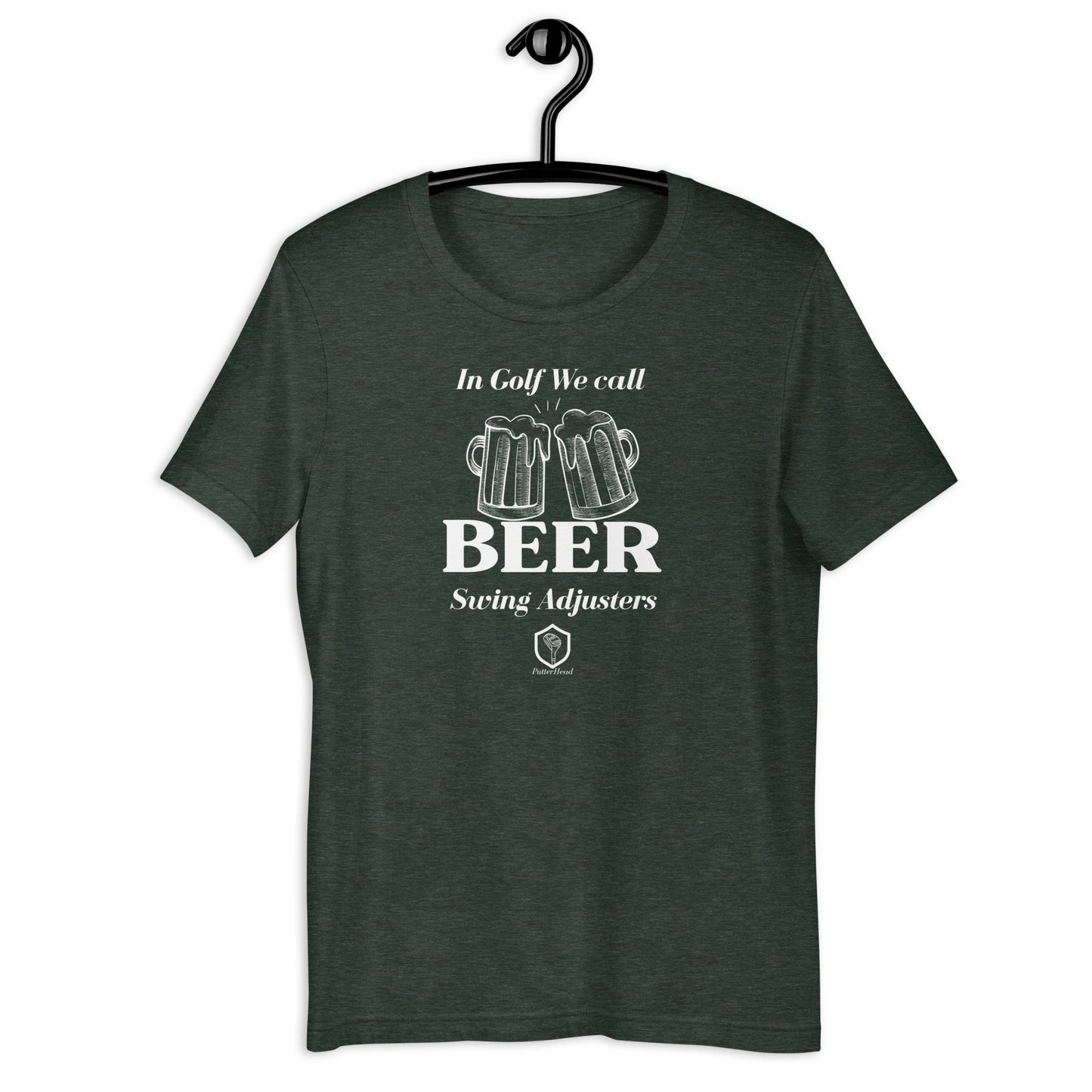 PutterHead We call Beer Swing Adjusters t-shirt - PutterHead