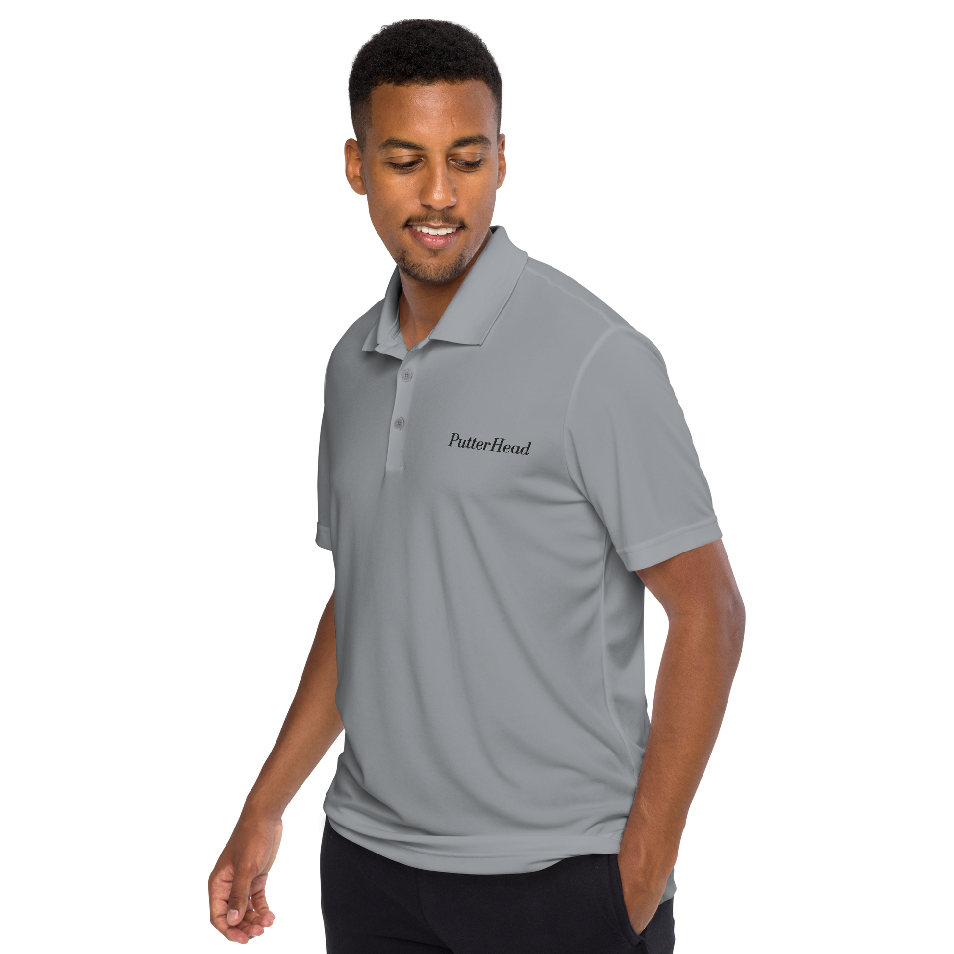 Adidas x PutterHead Embroidered performance polo shirt